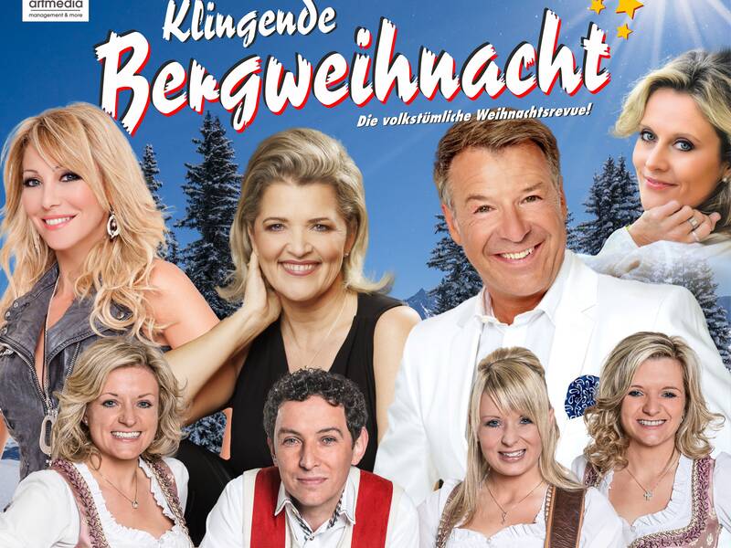 Plakat mit allen Künstlern der Klingenden Bergweihnacht